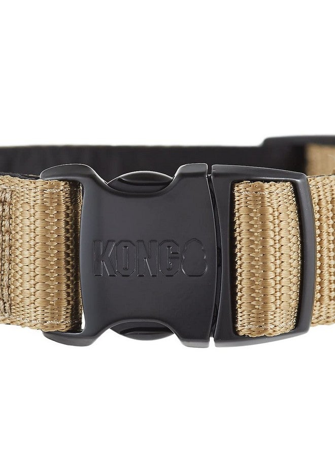 كونج طوق الكلاب KONG Max HD فائق المتانة والمبطن من مادة النيوبرين (متوسط، بني فاتح) - Image 4