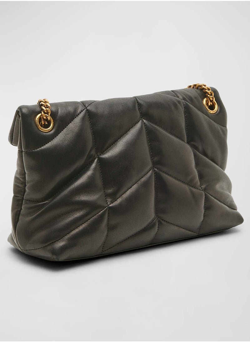 Yves Saint Laurent Lou Puffer Toy YSL Shoulder Bag in Quilted Leather  - Image 4