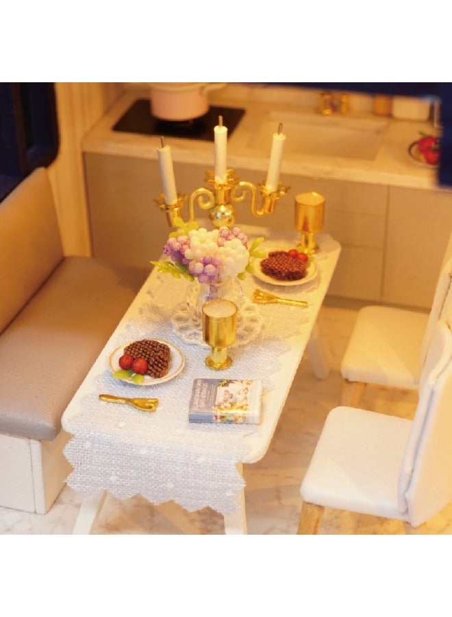 general Handmade diy hut wooden building model time apartment girl toy birthday gift - Image 4