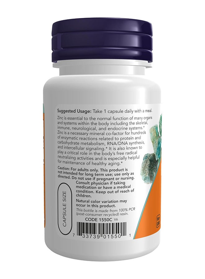 Now Foods Zinc Picolinate, 50 mg, 60 Veg Capsules - Image 3