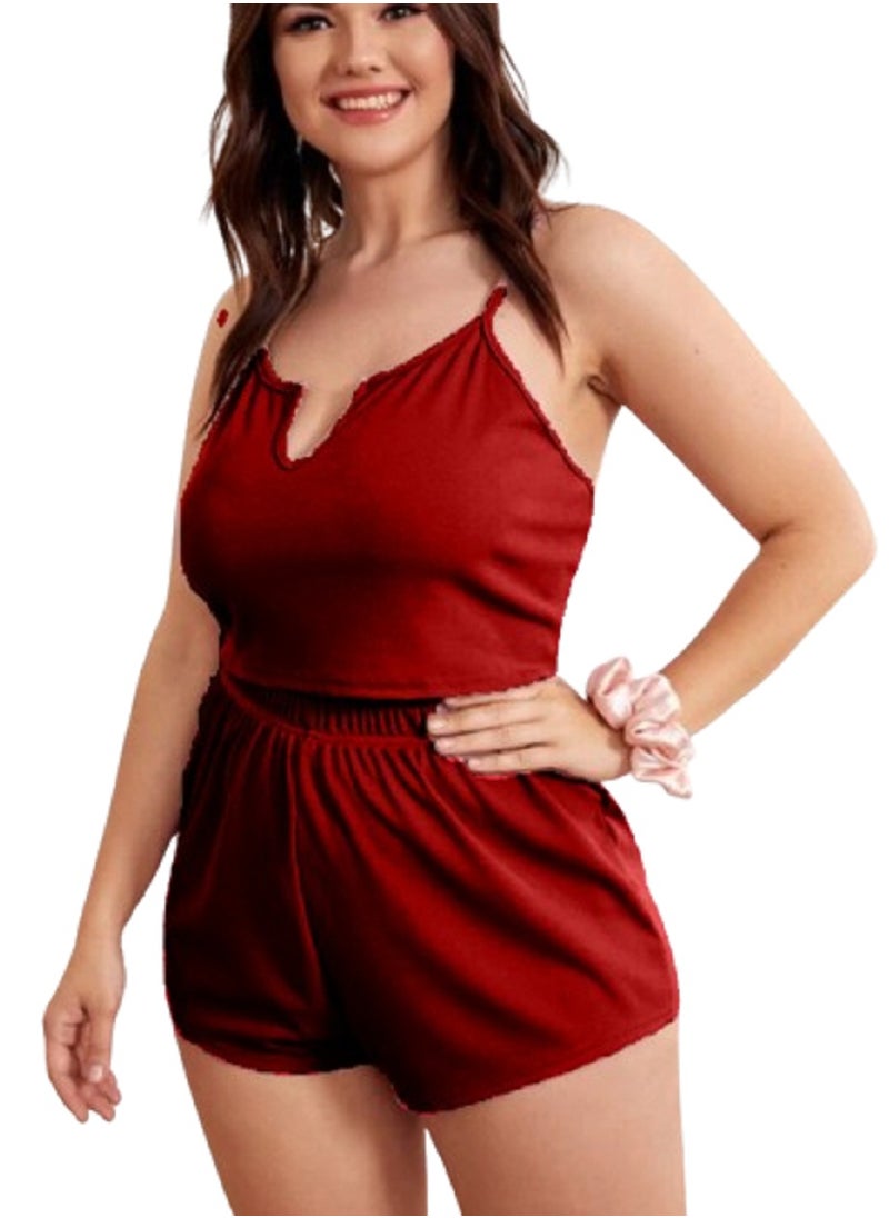 Ward - MANIKAN women's pajama with sleeveless top and solid short - Image 1