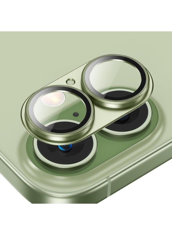 ACLIX Camera Lens Protector for iPhone 17, Shatterproof, Ultra-thin Aluminum Alloy Ring, Camera Lens Protective Film, (Sage Green) - Image 1