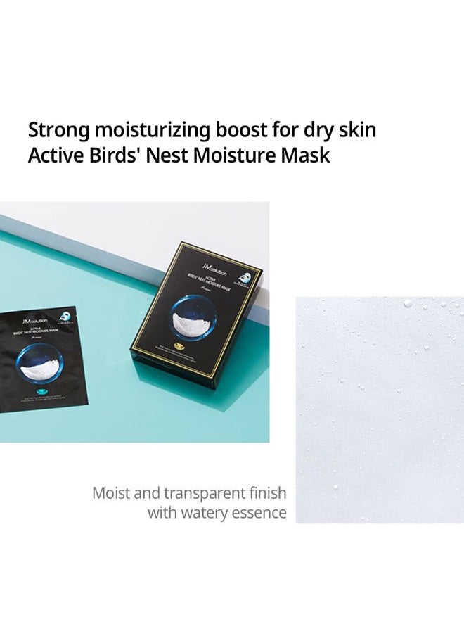 JMsolution Bird Nest Mask - Korean Skincare Facial Mask-10 sheets for all skin types - Moisture (Bird Nest)-Korean Skin care  - Image 5