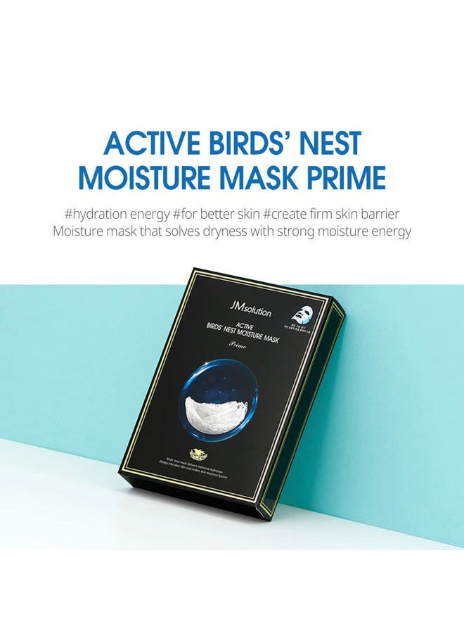 JMsolution Bird Nest Mask - Korean Skincare Facial Mask-10 sheets for all skin types - Moisture (Bird Nest)-Korean Skin care  - Image 3