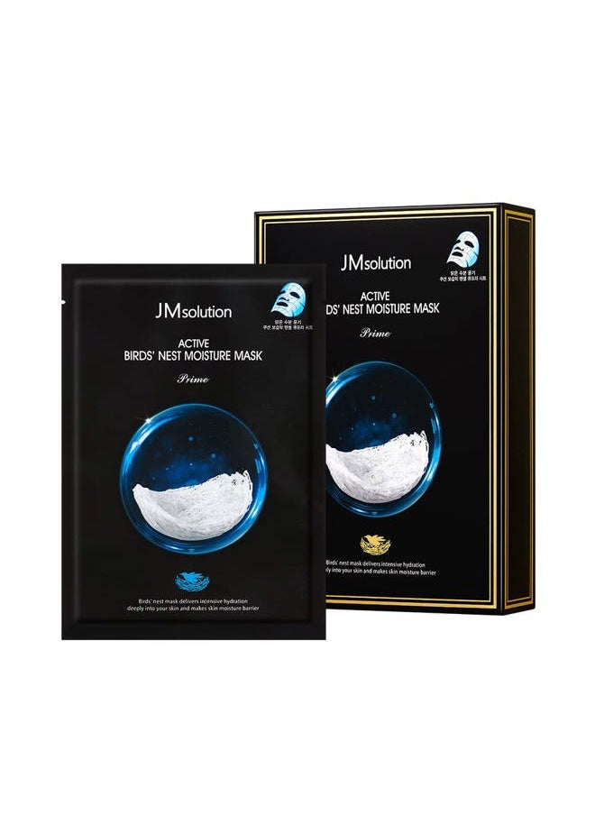 JMsolution Bird Nest Mask - Korean Skincare Facial Mask-10 sheets for all skin types - Moisture (Bird Nest)-Korean Skin care  - Image 1