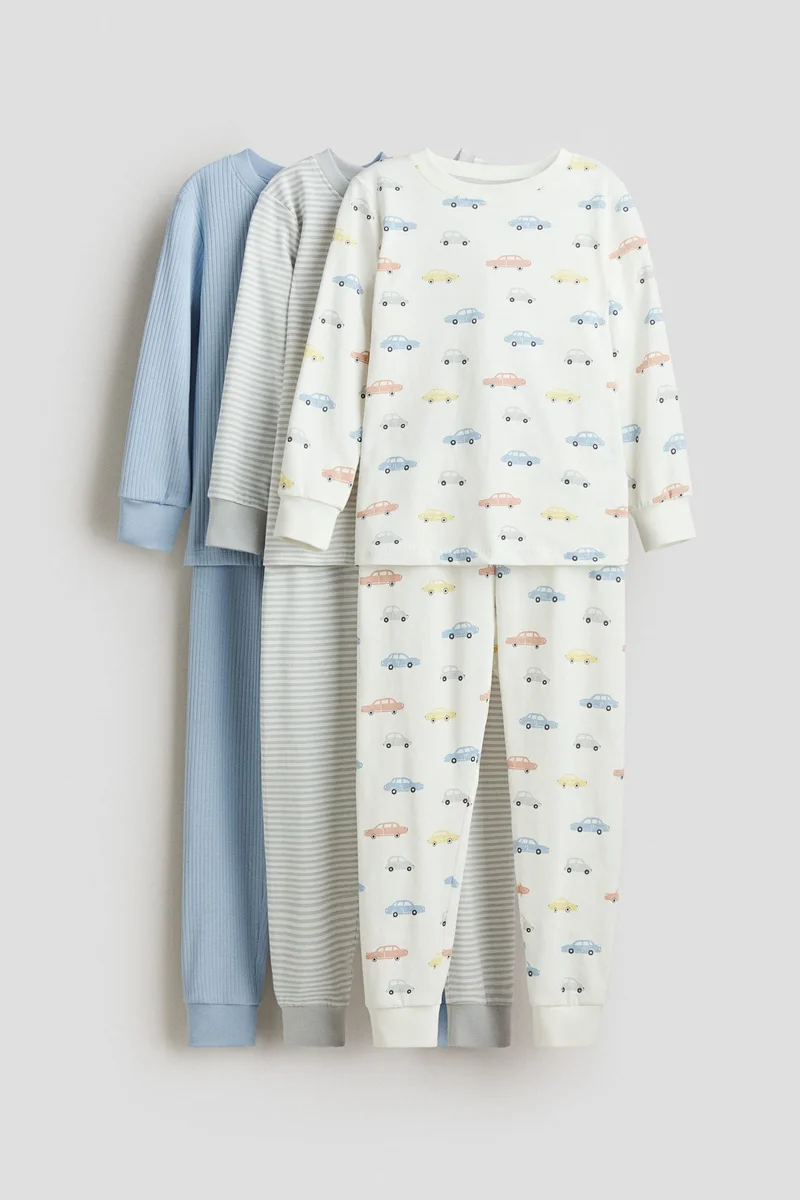 H&M 3-pack cotton pyjamas