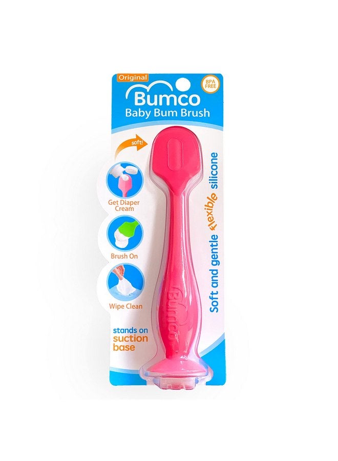 بيبي بام برَش ملعقة كريم الحفاضات من بومكو - أساسيات حقيبة الحفاضات الخالية من مادة BPA، ملعقة ناعمة لمؤخرة الطفل، ملعقة معجون المؤخرة من ابتكار الأم، ملعقة كريم الحفاضات من بومكو، أداة وضع كريم الحفاضات المرنة، فرشاة مؤخرة الطفل من بومكو - Image 1
