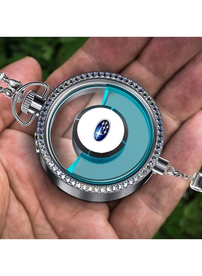 ACLIX Refreshing Diffuser Container Car Logo Perfume Pendant Crystal Ornament Car Air Refreshing Diffuser Container for Rearview Mirror Pendant - Image 2