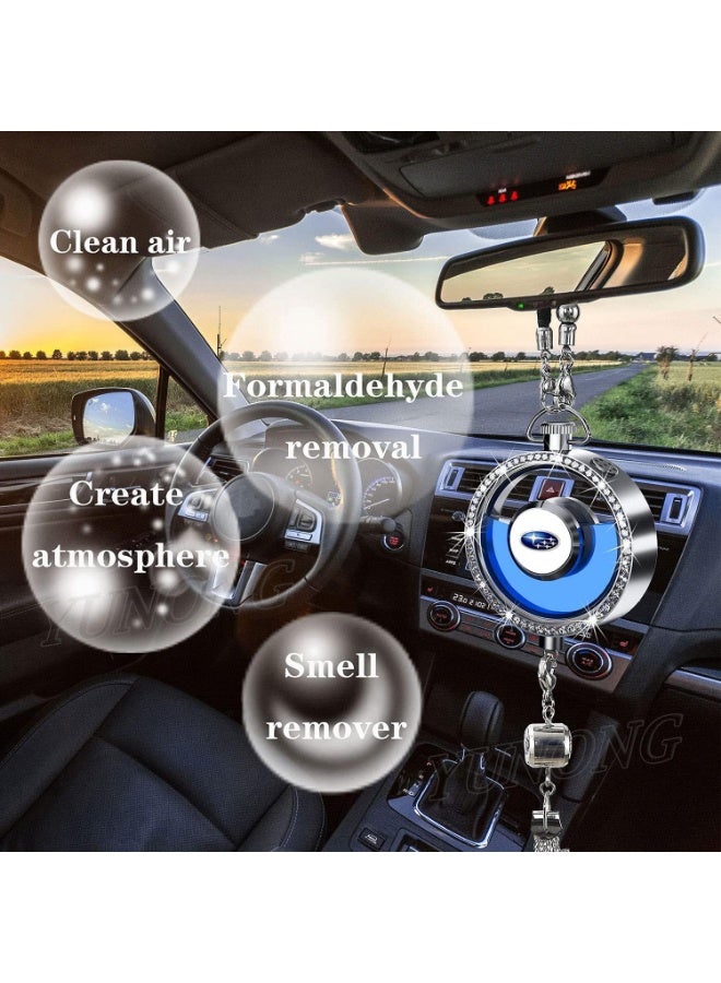 ACLIX Refreshing Diffuser Container Car Logo Perfume Pendant Crystal Ornament Car Air Refreshing Diffuser Container for Rearview Mirror Pendant - Image 3