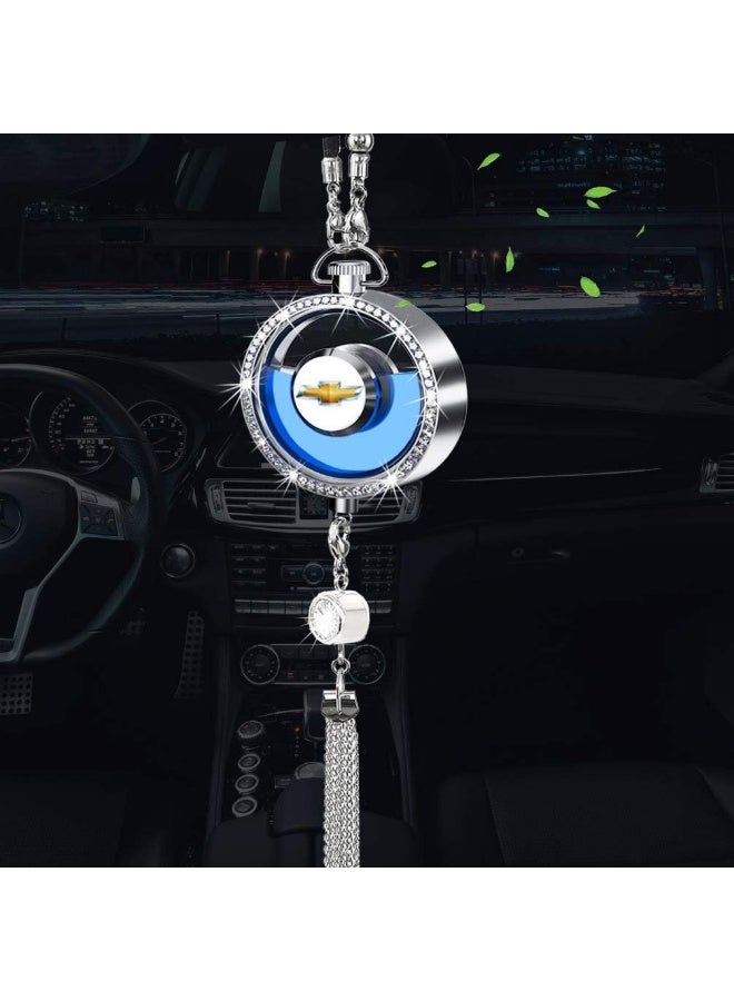ACLIX Refreshing Diffuser Container Car Logo Perfume Pendant Crystal Ornament Car Air Refreshing Diffuser Container for Rearview Mirror Pendant - Image 1