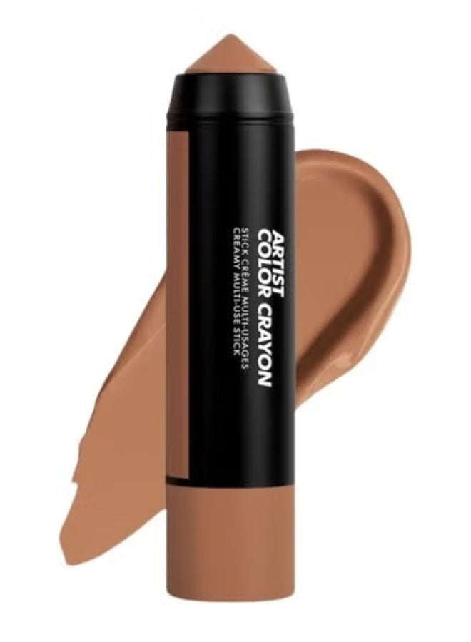 MAKE UP FOR EVER Artist Color Crayon Waterproof Multi-Use Stick 7g – Shade 436 Spicy Caramel – Medium Neutral Brown – Longwear, Blendable, Multi-Use Eye, Cheek & Face Crayon - Image 1