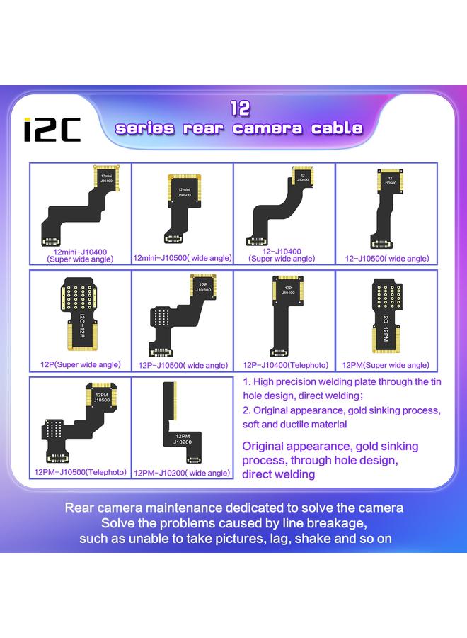 erorex For iPhone 11 J7200 i2C Back Facing Wide Camera Cable - Image 4