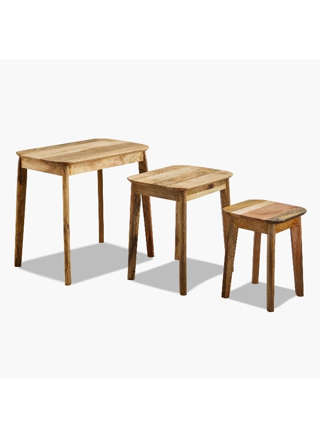 Rove Solid Wood Nest of Tables - Set of 3