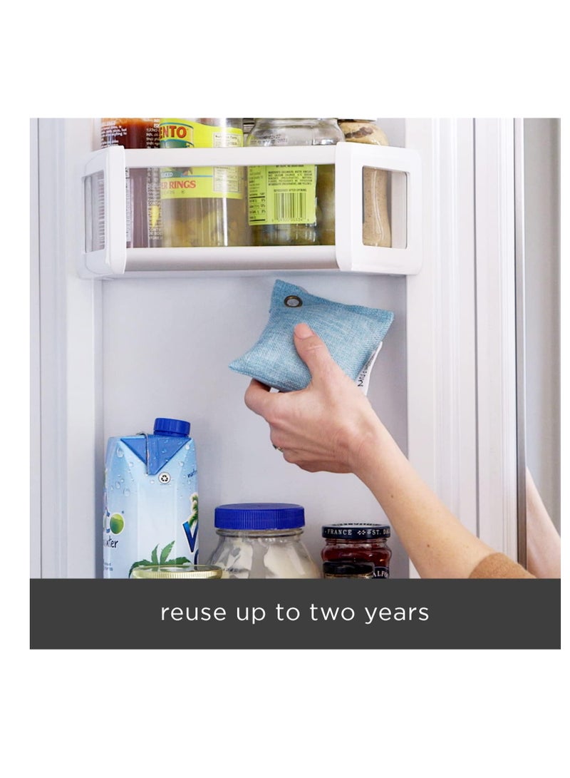 MOSO NATURAL Moso Natural Refrigerator Deodorizer. Long-Lasting Bamboo Charcoal Fridge Odor Absorber and Freezer Odor Eliminator. Air Purifying Bag to Eliminate Refrigerator Odor  - Image 3