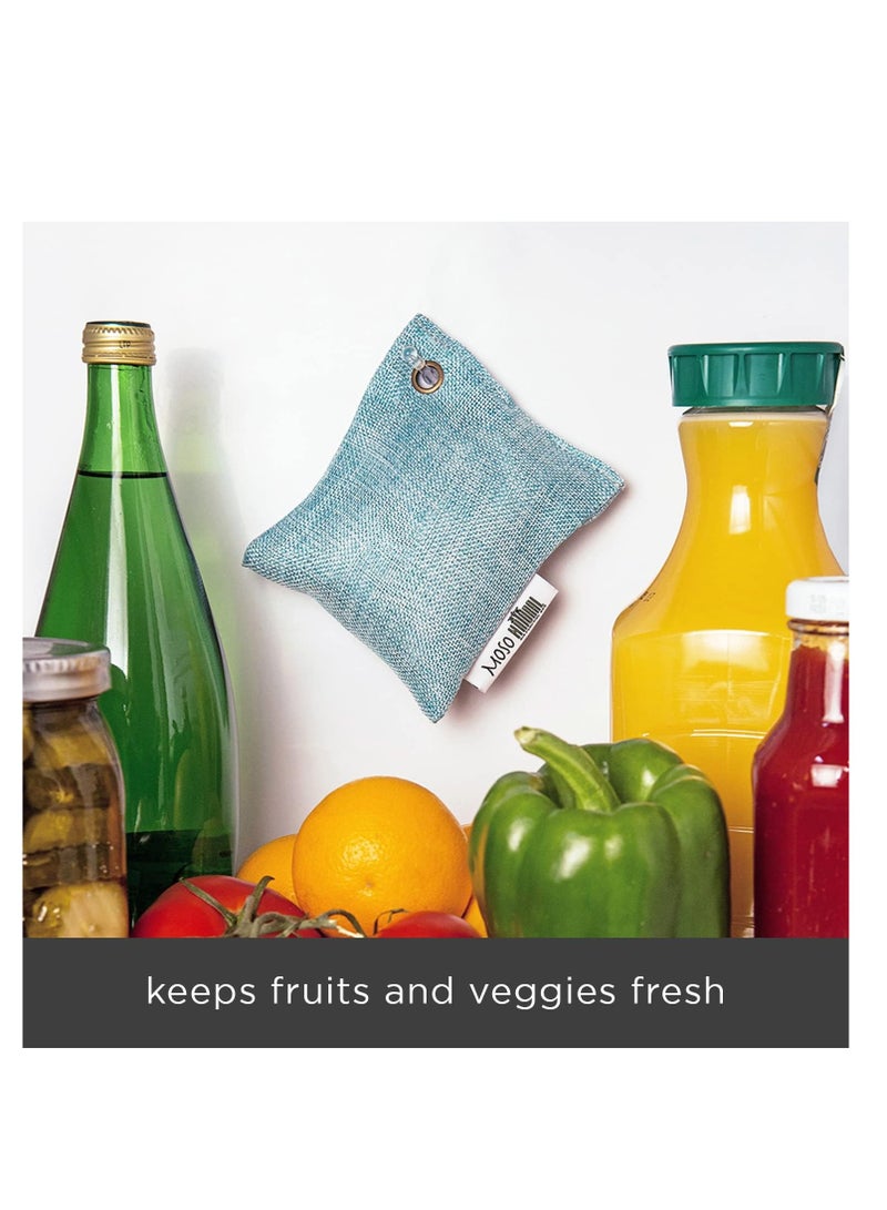MOSO NATURAL Moso Natural Refrigerator Deodorizer. Long-Lasting Bamboo Charcoal Fridge Odor Absorber and Freezer Odor Eliminator. Air Purifying Bag to Eliminate Refrigerator Odor  - Image 5