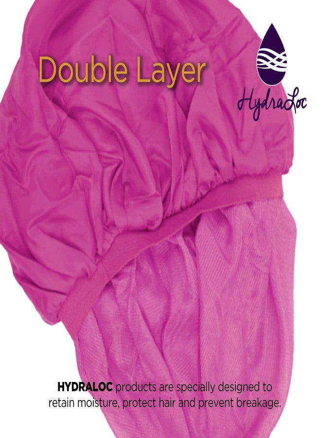 Donna Super Jumbo Day & Night Cap Silk Bonnet for Women, Satin Bonnet for Sleeping Hair Cap Shower Cap for Women Pink - Image 3