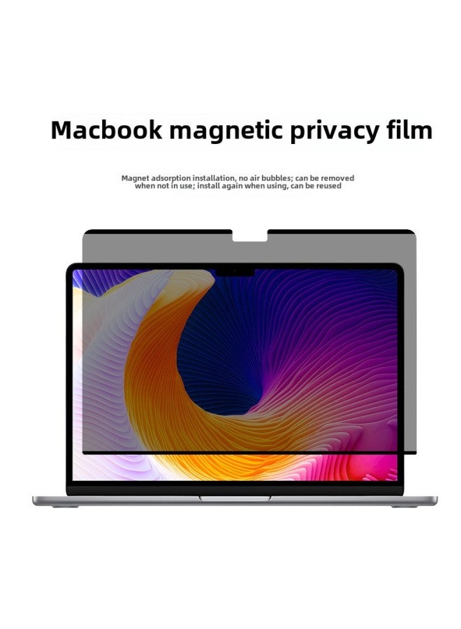 Ultra-thin Magnetic Anti-peep Film Suitable For MacBookPro/Air Computer Magnetic Anti-peep Film Air15.3 Film-free-Color:Ultra-thin Magnetic Anti-peep Film-Size:Macbook Air 13.6(2022-2023)/298.6*197.26mm - Image 1