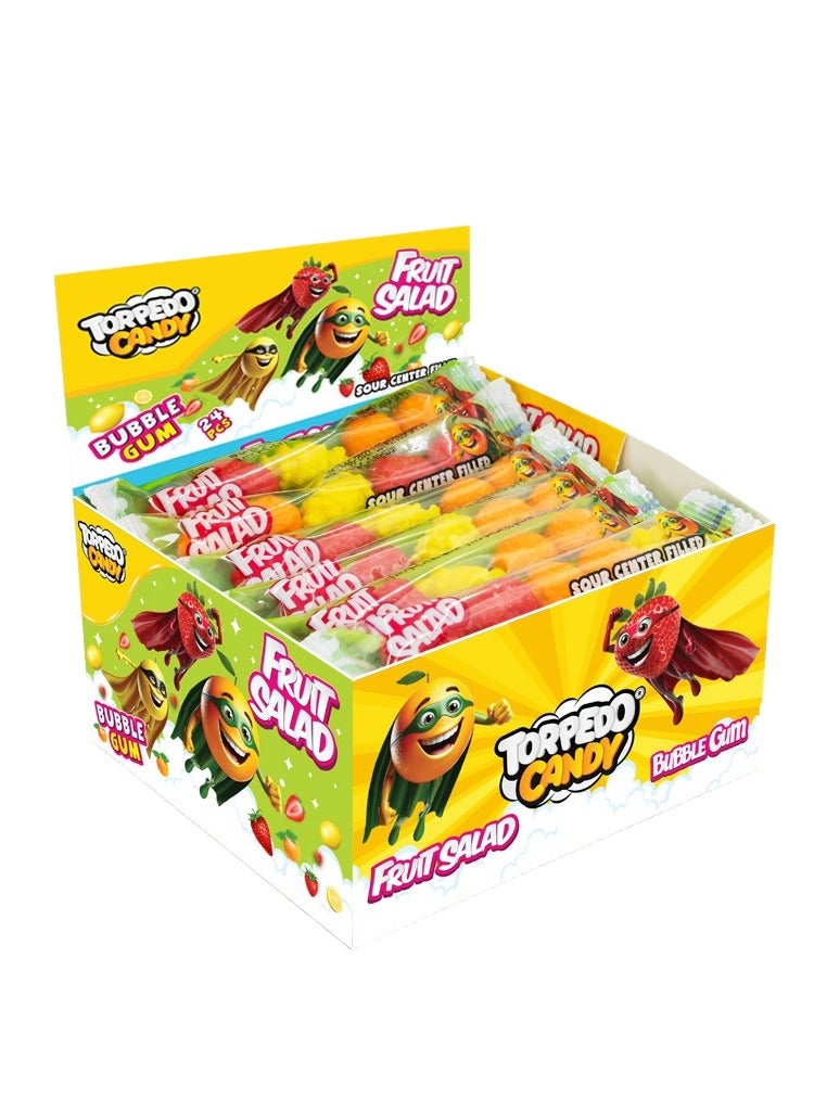Torpedo Fruit Salad Bubble Gum - Image 1
