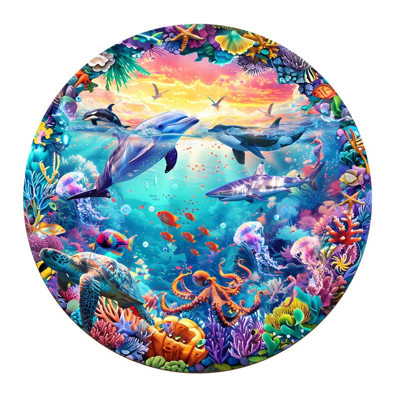Masseruon 1000 Piece Puzzle for Adults 266 266in Sea World Puzzle for Adults 1000 Pieces Jigsaw Puzzles Adult Puzzles Game Unique Gift for Women Men - Image 3