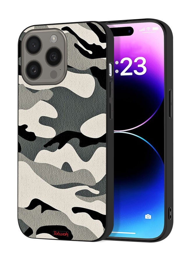 Tolwak Apple iPhone 15 Pro Max Protective Case Cover Camouflage - Image 1