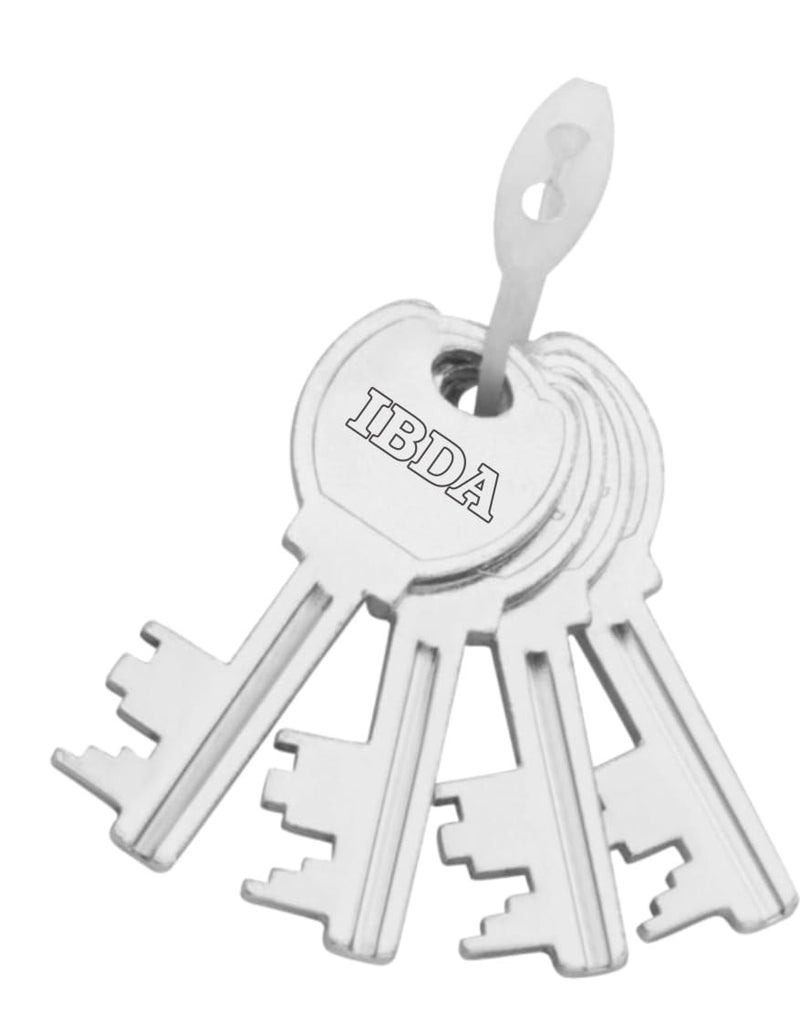 IBDA Lock with 20 Keys | Lock with Multiple Keys | Lock and Keys | Push/auto Lock | High Security Steel Body Lock | Lock for Home, Shutter, gate, Door, Channel, Shop, School, Flat, Warehouse, etc. - Image 5