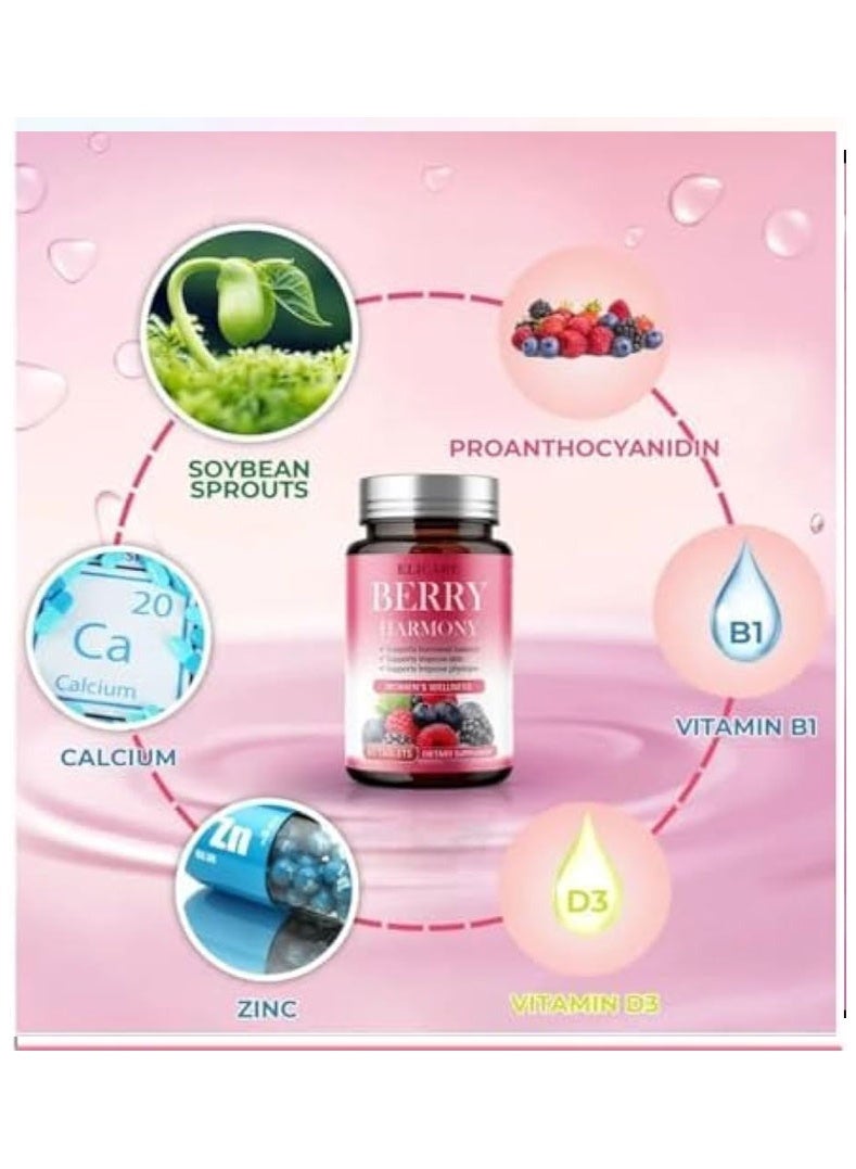 BERRY Original Berry Harmony Dietary Supplement for Women with Vitamins & Natural Extracts - Image 4