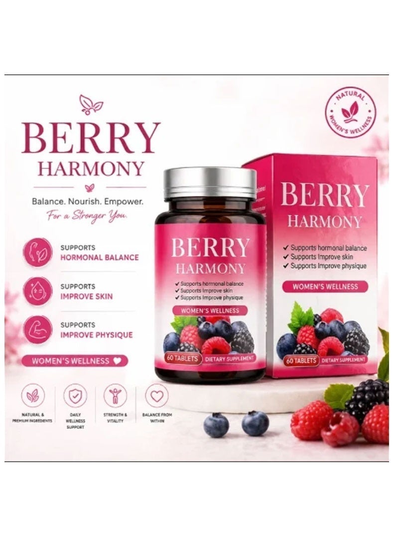 BERRY Original Berry Harmony Dietary Supplement for Women with Vitamins & Natural Extracts - Image 2