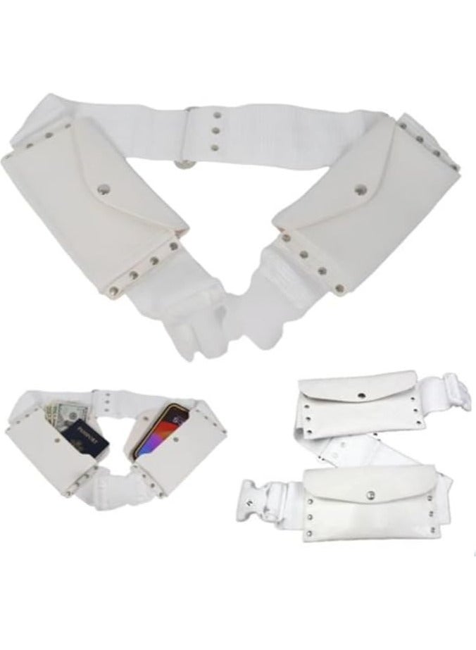 REBENUO The Ihram belt for Hajj and Umrah, very large size, white color - 130 cm long - Image 1