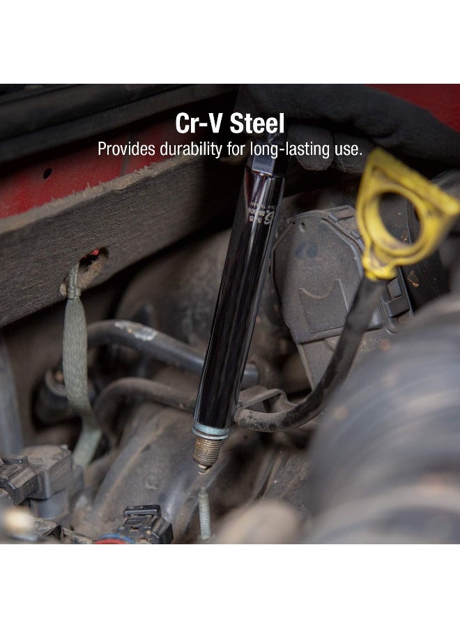 SUNEX TOOLS 884505 3/8-Inch Drive 9/16-Inch Extra Deep Spark Plug Socket, CR-MO - Image 5