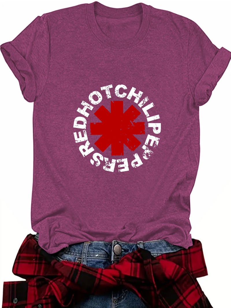Summer Women'S Letter Slogan Pattern Round Neck Short Sleeve Fashion Explosions T-Shirt Explosives - Image 1