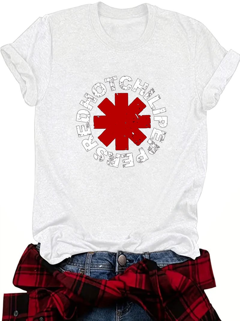 Summer Women'S Letter Slogan Pattern Round Neck Short Sleeve Fashion Explosions T-Shirt Explosives - Image 3