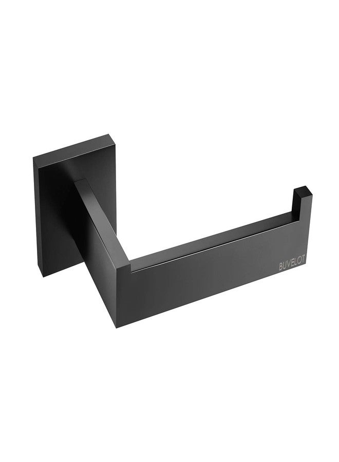 BUVELOT Black Toilet Paper Holder, Modern Style Square Toilet Tissue Holder for Bathroom, Tissue Roll Holders Wall Mounted, Matte Black, 071030-MB Les Series - Image 2