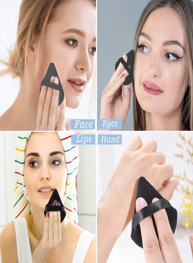 MATSON إسفنجات بودرة مثلثة من ماتسون، إسفنجة بودرة تجميلية للوجه، قابلة للغسل وإعادة الاستخدام، ناعمة، مخملية، إسفنجة بودرة للمكياج، إسفنجة كريم أساس للوجه والجسم، بودرة سائبة، أداة مكياج رطبة وجافة، قطعتان و 6 قطع (2) - Image 3