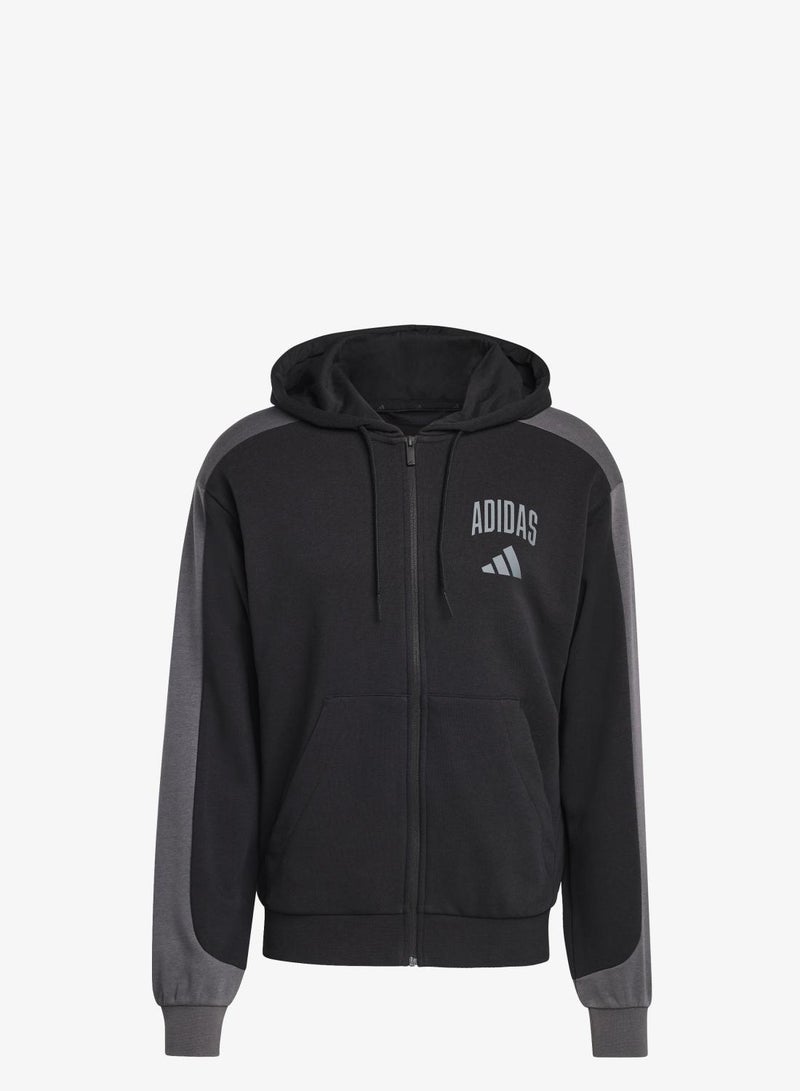 COLLEGIATE FRENCH TERRY FULL-ZIP