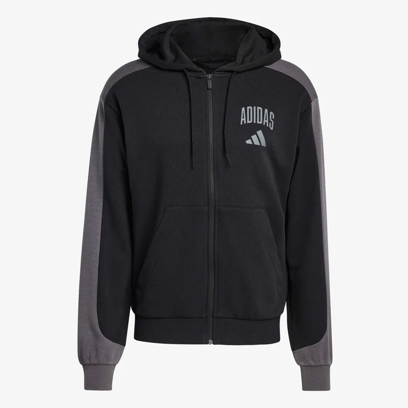 COLLEGIATE FRENCH TERRY FULL-ZIP HOODED TRACK TOP
