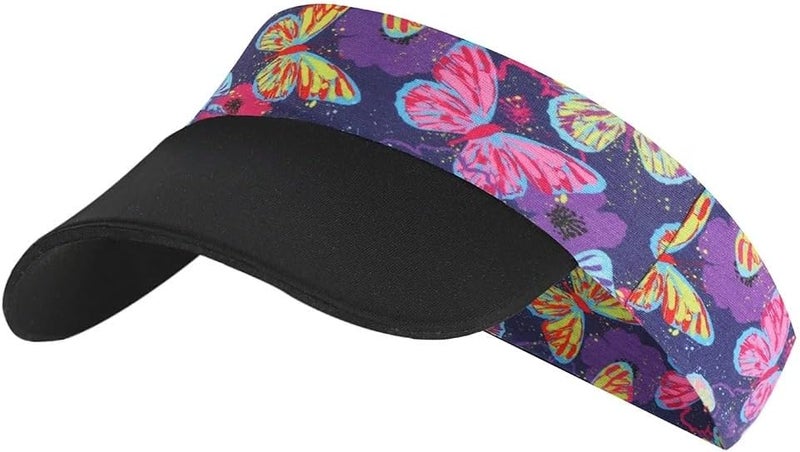 Holiberty Kids Boys Girls Quick Dry Cooling Sun Visor Beach Hat UPF50 Elastic Sports Headbands Summer Tennis Golf Cap Sun Hat Age 3-12 - Image 3