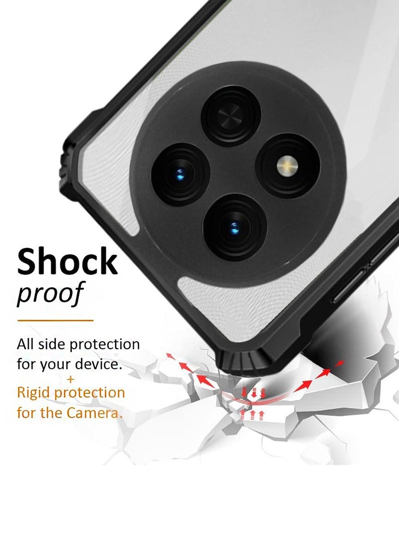 Wtech Honor X9c / X60 Pro 5G 2024 Hybrid TPU Silicone With Raised Armour Bumpers Slim Case Cover - Black - Image 4