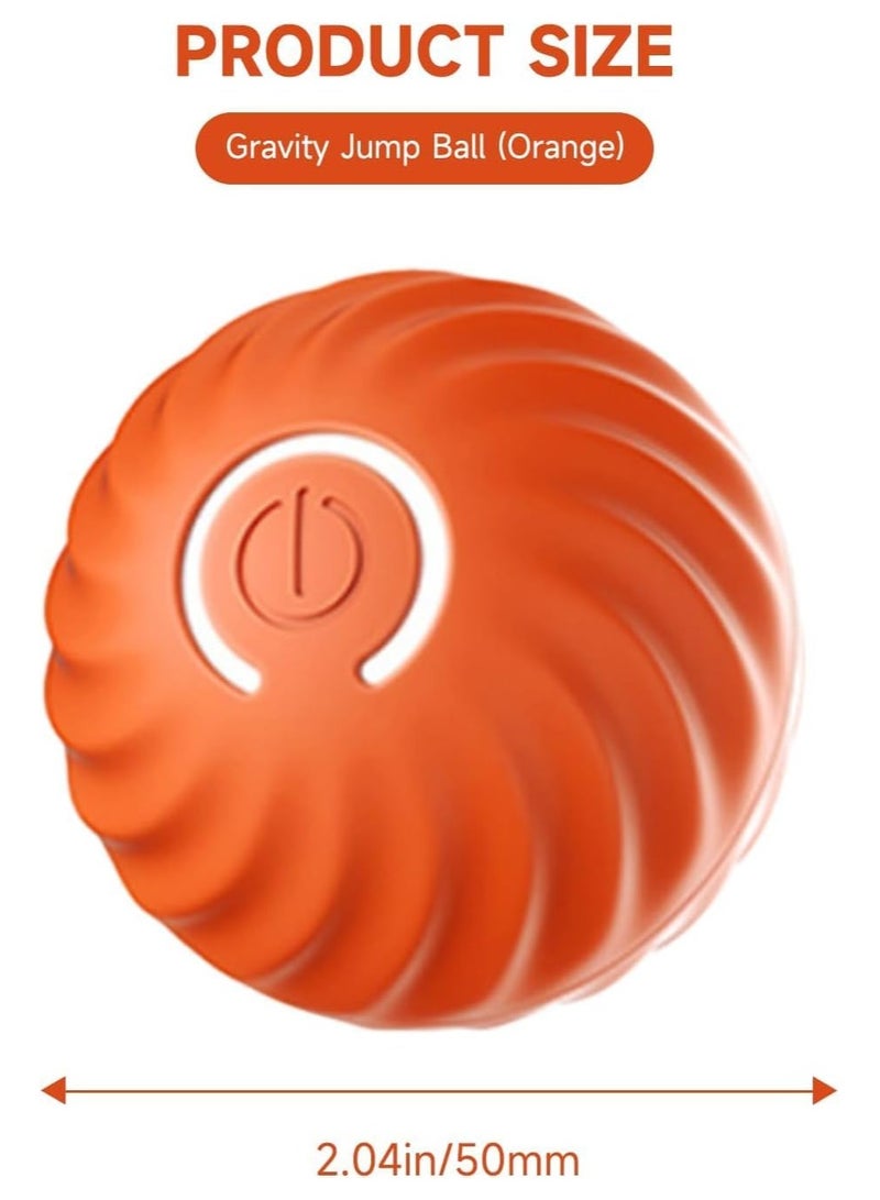 Kimaya Interactive Dog Toy Ball, Magic Ball Dog Toy, Interactive, Intelligence Toy for Dogs, Automatic Rolling Dog Ball for Small, Medium, Large Dogs (Orange) - Image 4