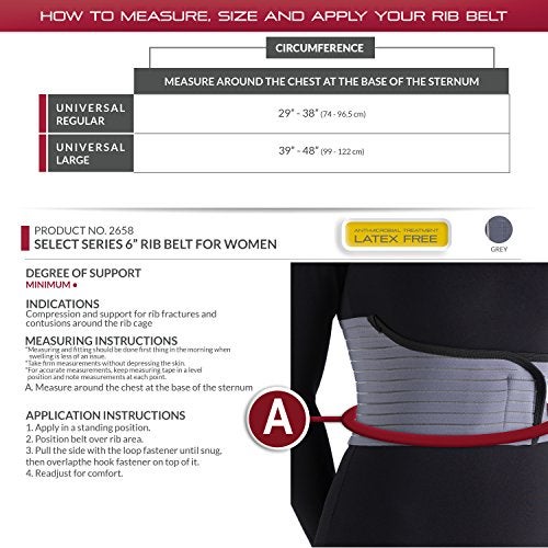 OTC Rib Belt for Women, 6-Inch Elastic Chest, Select Series, Universal Regular - Image 2