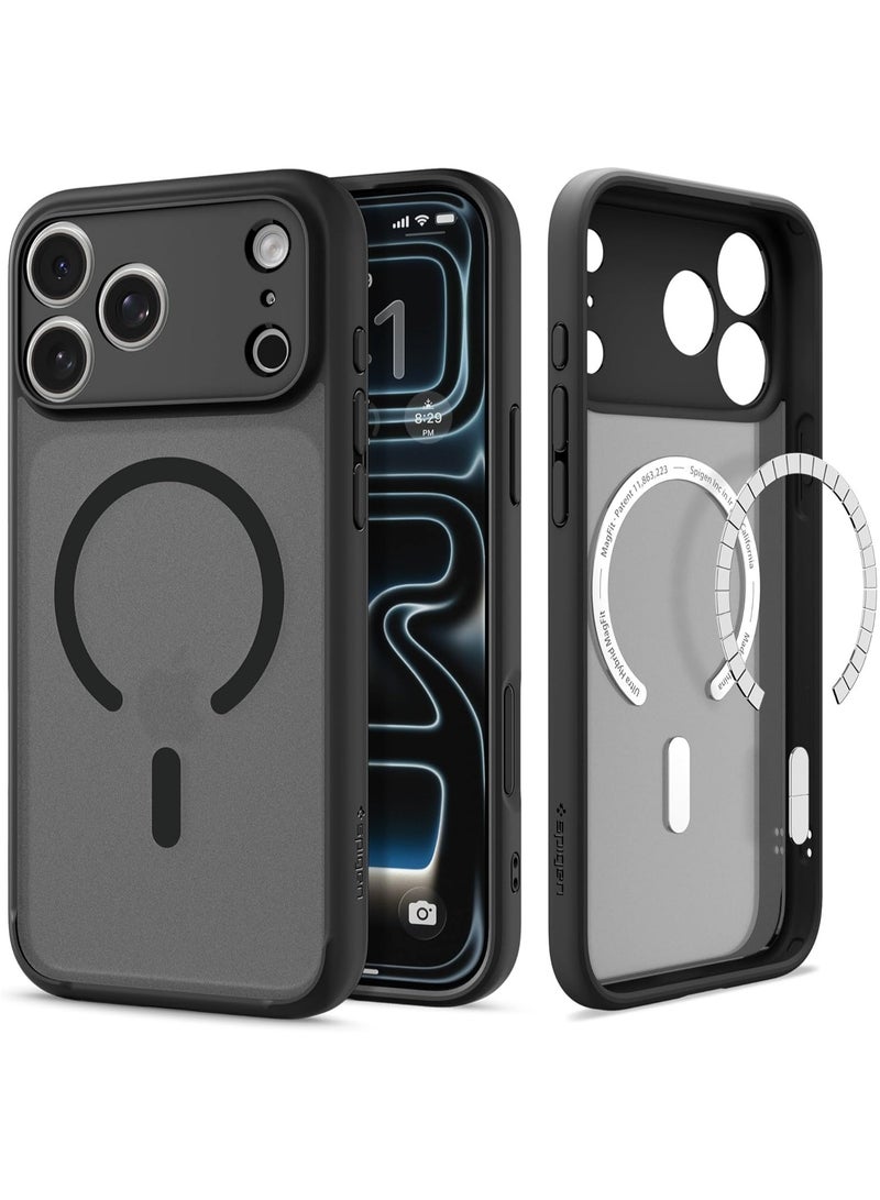 Spigen Ultra Hybrid MagFit iPhone 17 PRO Case Cover with MagSafe (2025) - Frost Black - Image 1