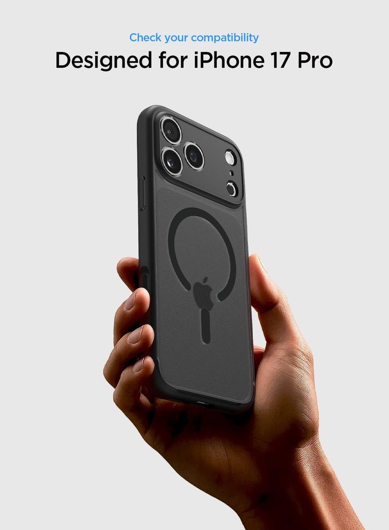 Spigen Ultra Hybrid MagFit iPhone 17 PRO Case Cover with MagSafe (2025) - Frost Black - Image 2