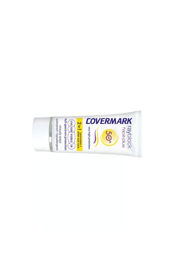 Covermark Rayblock Face Plus 2-In-1 Sunscreen Dry/Sensitive SPF50+ 50ml - Image 3