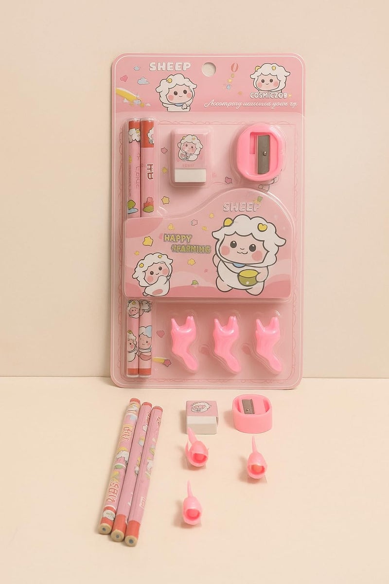 Tresneria Cute & Creative Stationery Set For Happy Learning Buddies (SHEEP, 5) - Image 2
