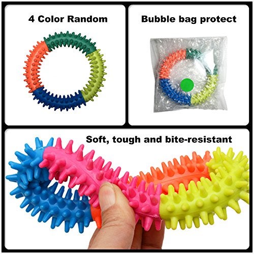 VOBRAMY Sesyomr Rubber Dog Chew Toy - Exercises Teeth Jaws - Design for Strong Chewers (Round Circle) - Image 2