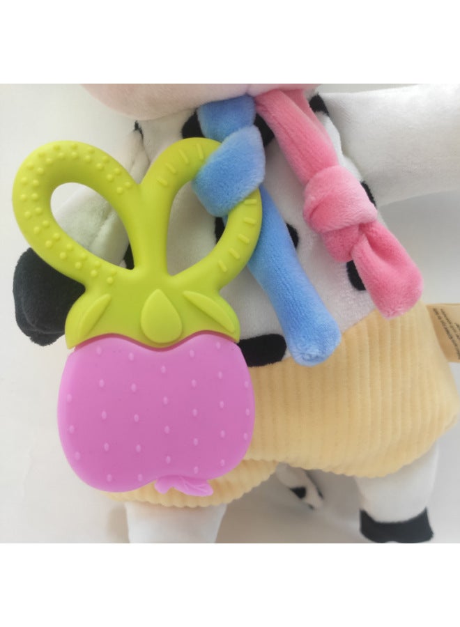 Baby Soothing Towel Plush Teething Toy Interactive Soft Doll Infant Comforter Mouthable Snackable Blanket Visual Auditory Stimulation-Color:koala Towel - Image 4
