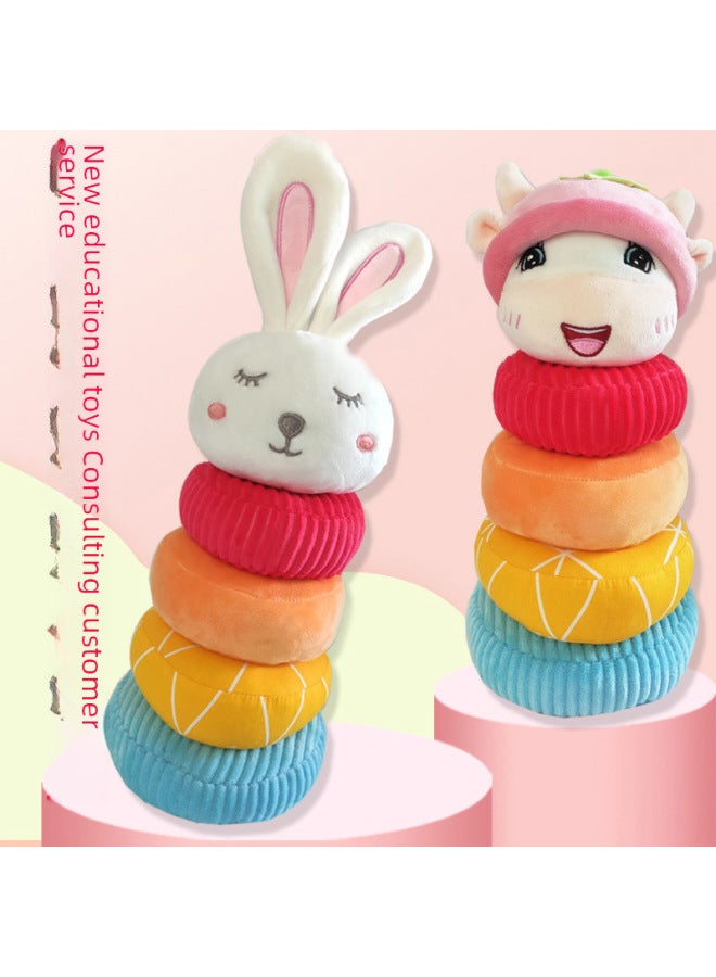 Baby Soothing Towel Plush Teething Toy Interactive Soft Doll Infant Comforter Mouthable Snackable Blanket Visual Auditory Stimulation-Color:koala Towel - Image 5