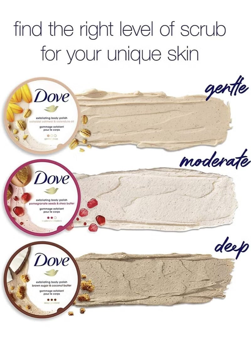 دوف مقشر الجسم دوف بالسكر البني و جوز الهند من دوف 425 جرام - Image 2