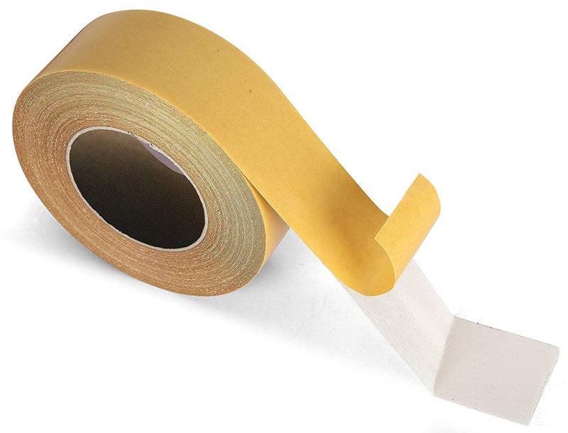 ZIVSA Zivsa Carpet Adhesive Tape DoubleSided Waterproof Carpet Adhesive Cloth Tape with Yellow Glassine Paper for Carpet NonSlip Removable Mesh Grid Suitable for Hardwood Floors  - Image 5