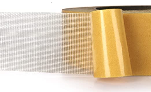ZIVSA Zivsa Carpet Adhesive Tape DoubleSided Waterproof Carpet Adhesive Cloth Tape with Yellow Glassine Paper for Carpet NonSlip Removable Mesh Grid Suitable for Hardwood Floors  - Image 3