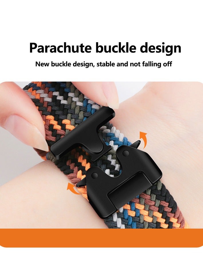 Parachute nylon woven loop strap is suitable for Apple Watch iWatch 10 generation 42/46mm watch strap - Image 2